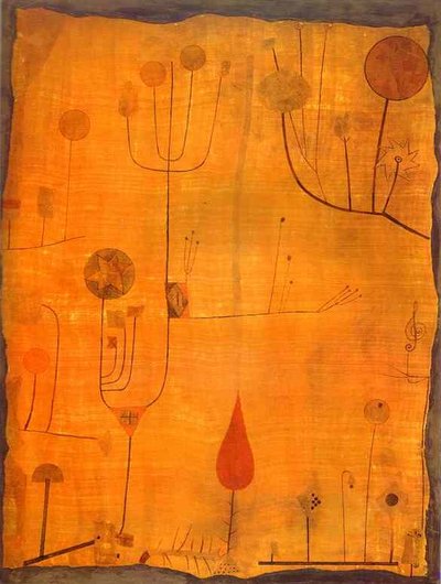Fruits sur rouge - Paul Klee
